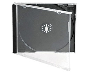 CD kaste, 2CD, melna, 10mm